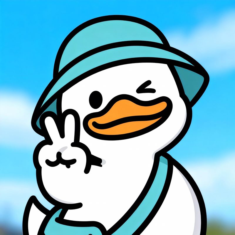 Close-up of Dak winking and making a peace sign against a blue sky